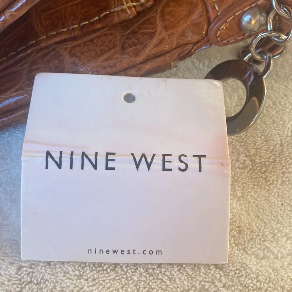 Nine West Purse NWT Cognac Can’t Stop Shopper crossbody shoulder bag - Picture 5 of 12